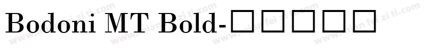 Bodoni MT Bold字体转换